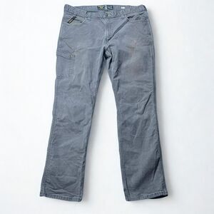 Ariat Rebar M4 Relaxed Straight Work Pants Mens 40x31 Gray Stretch Canvas